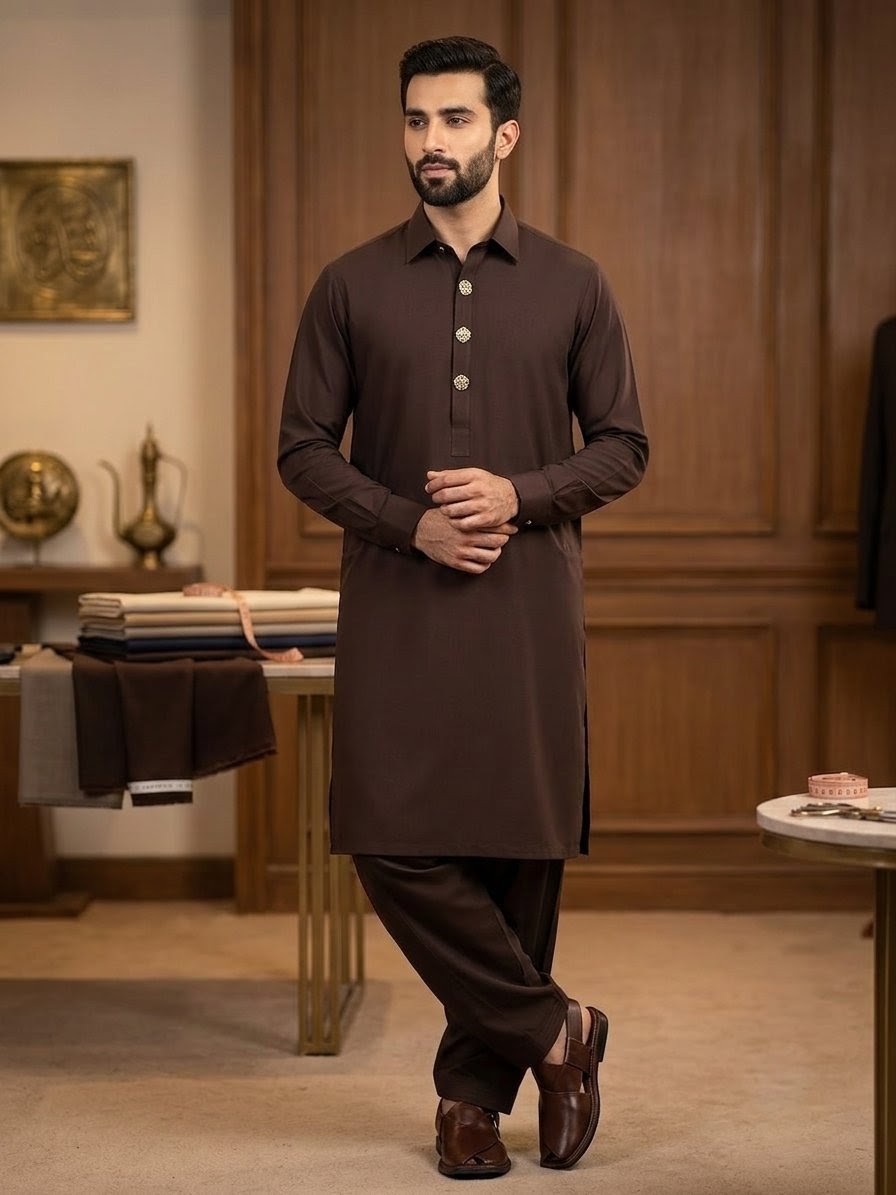 SAPPHIRE Premium Men's Tropical Wash & Wear Unstitched Shalwar Kameez Fabric (4-Season)