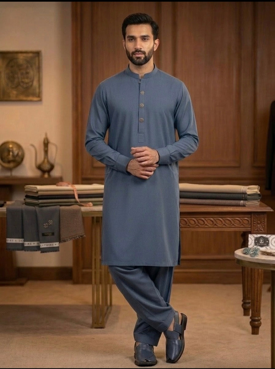 SAPPHIRE Premium Men's Tropical Wash & Wear Unstitched Shalwar Kameez Fabric (4-Season)